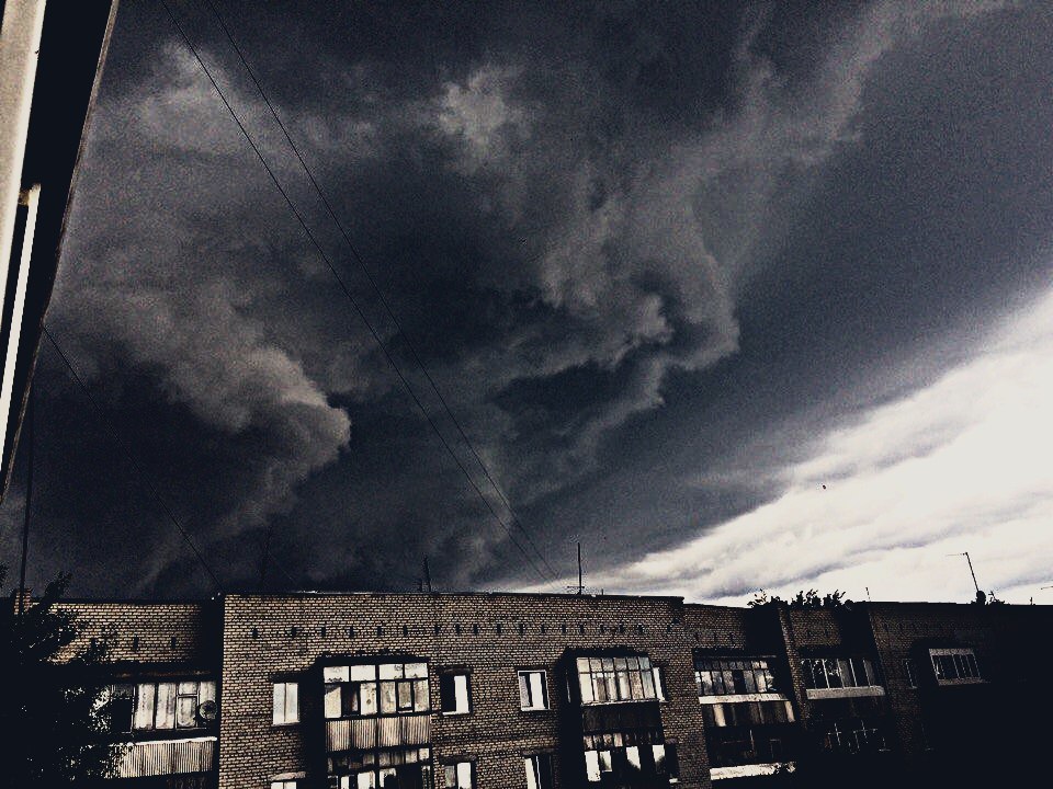 Dementors gather in Dimitrovgrad - Ulyanovsk, Dimitrovgrad, Weather, Clouds, The clouds, Longpost