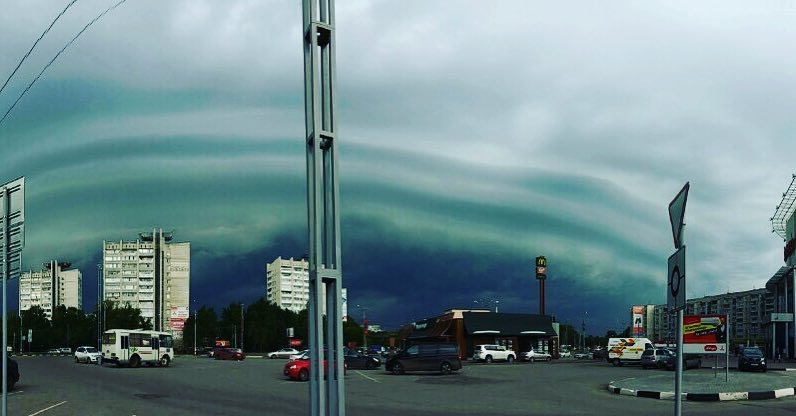 Dementors gather in Dimitrovgrad - Ulyanovsk, Dimitrovgrad, Weather, Clouds, The clouds, Longpost