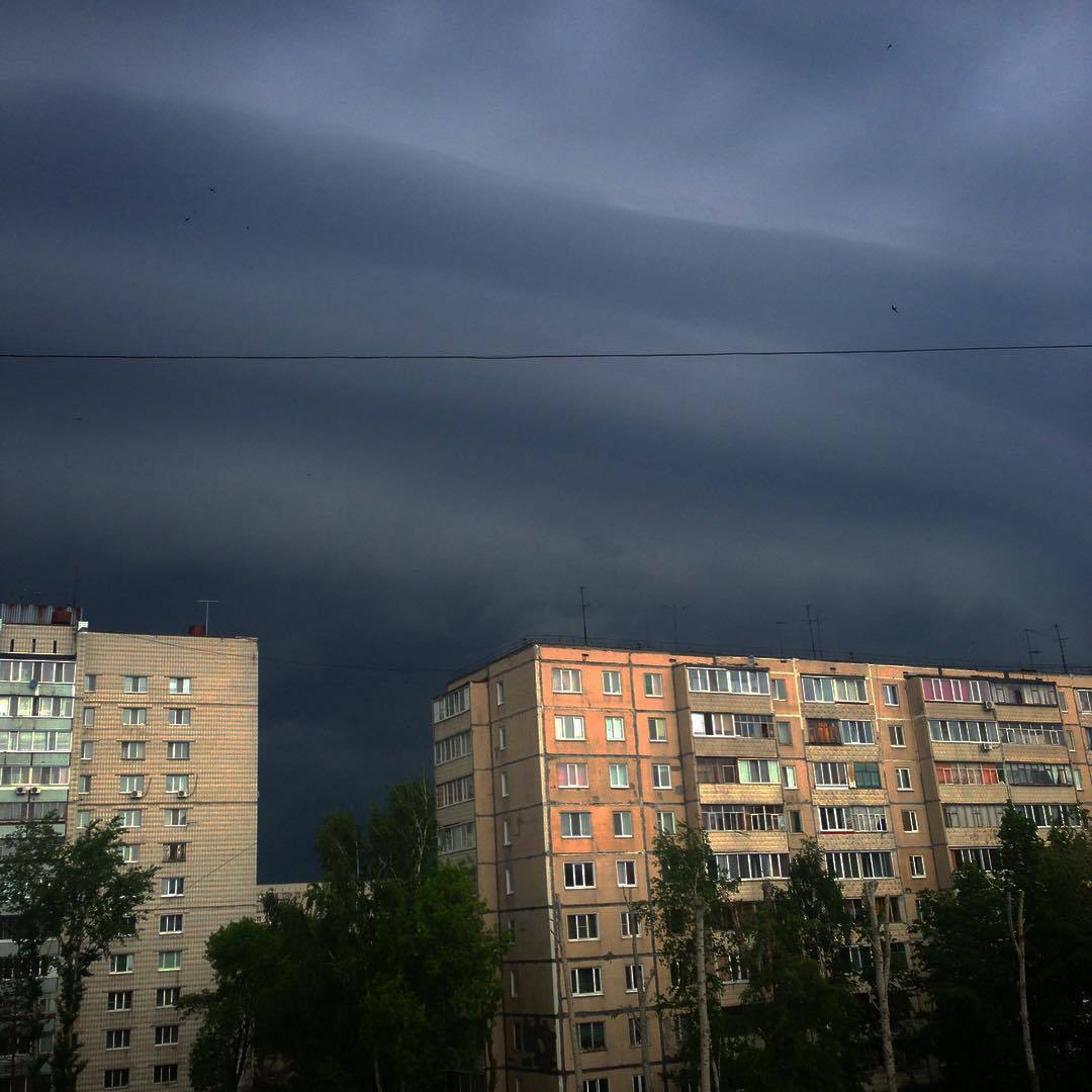 Dementors gather in Dimitrovgrad - Ulyanovsk, Dimitrovgrad, Weather, Clouds, The clouds, Longpost