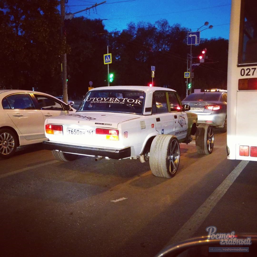 On the streets of Rostov - In contact with, Tuning, Vaz-2107, Madness