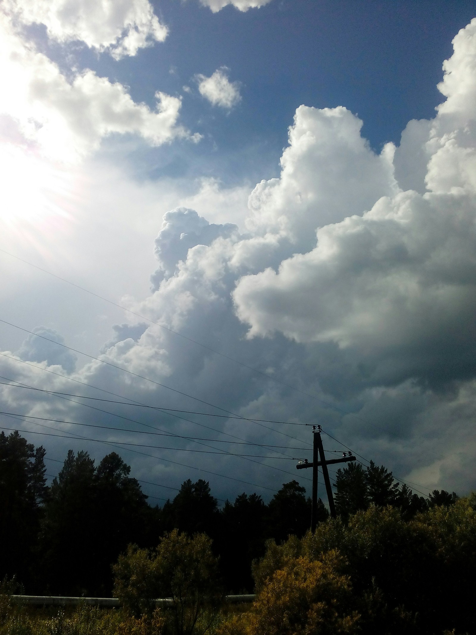 And the silence around - My, Thunderstorm, Sky, Clouds, The clouds, The photo, Vertical, Longpost