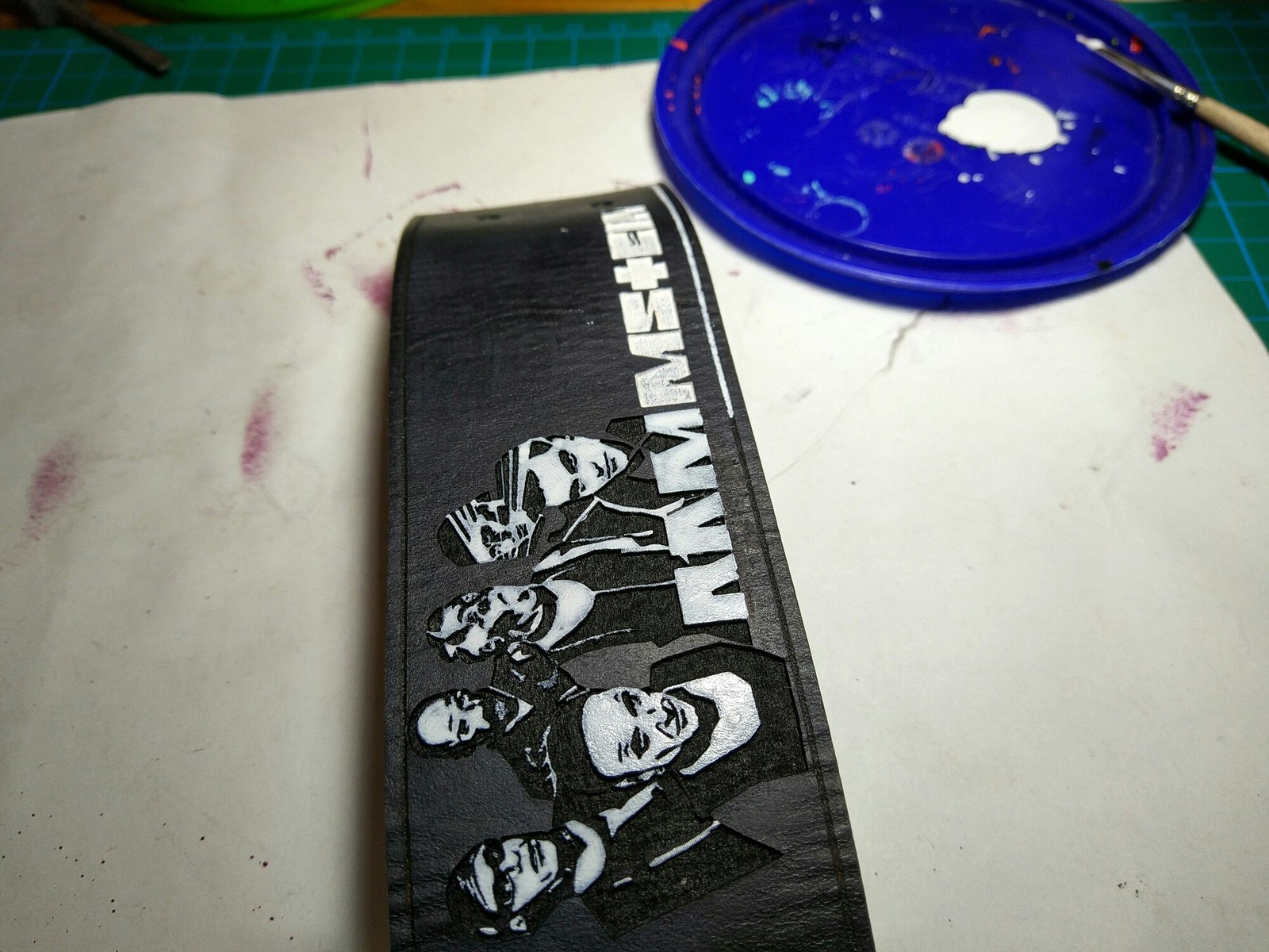 Making a Rammstein fan bracelet :) - My, Rammstein, Longpost, Needlework, Handmade, With your own hands, A bracelet