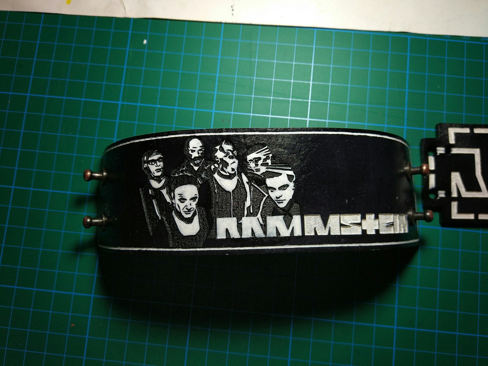 Making a Rammstein fan bracelet :) - My, Rammstein, Longpost, Needlework, Handmade, With your own hands, A bracelet