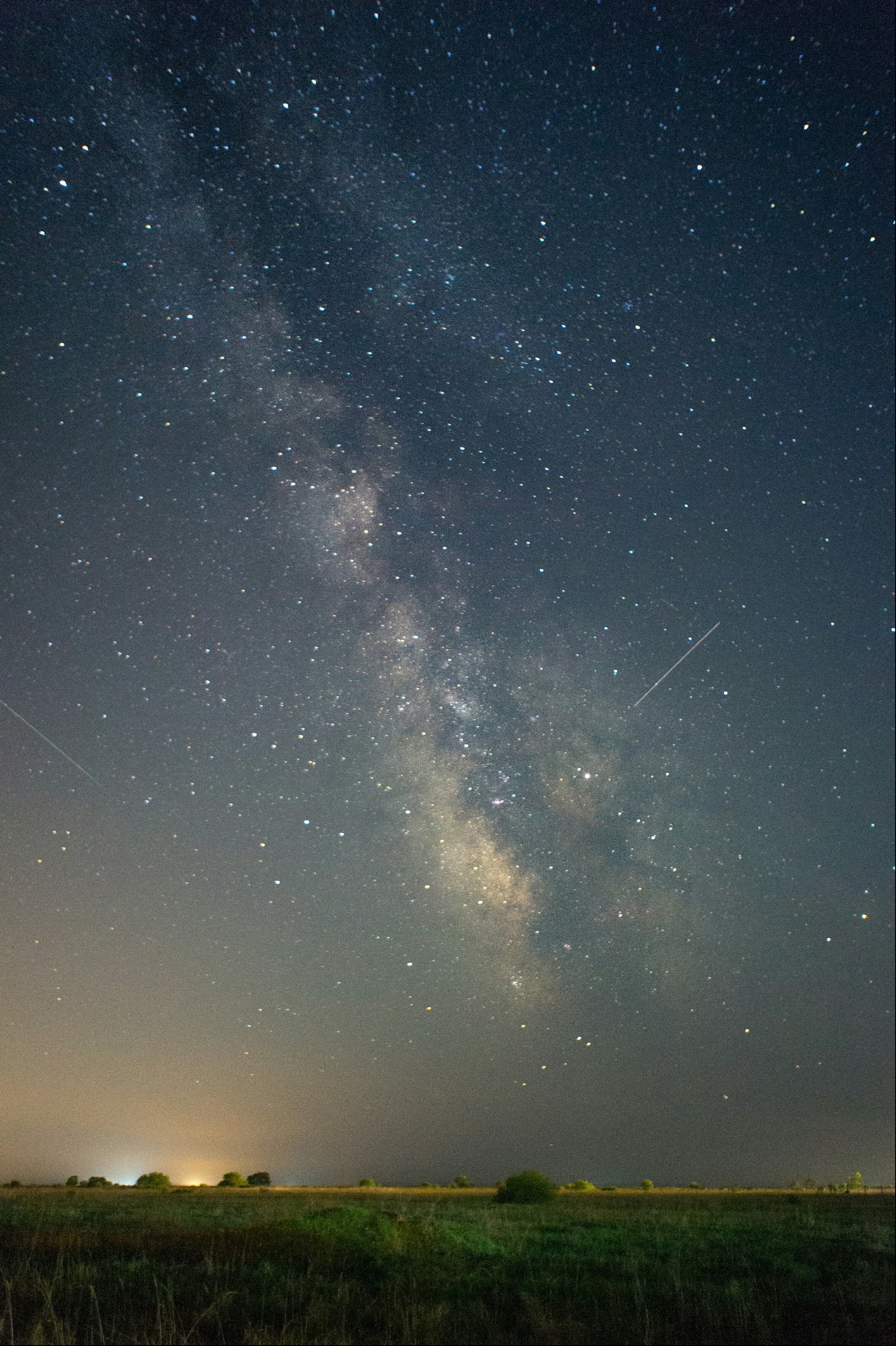 The Milky Way and the Eastern Center for Deep Space Communications. - My, Radio telescope, Astrophoto, Rt-70, Ussuriysk, Дальний Восток, Sony, Canon, Longpost