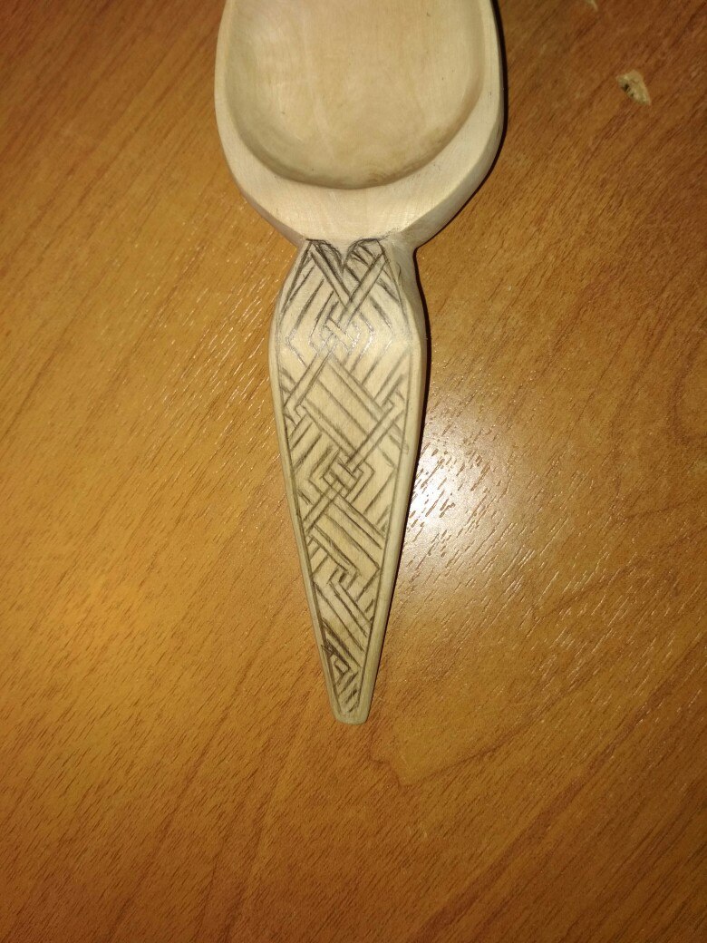 Spoon Road - My, Wood carving, My, Handmade, A spoon, Longpost, Reconstruction, Process