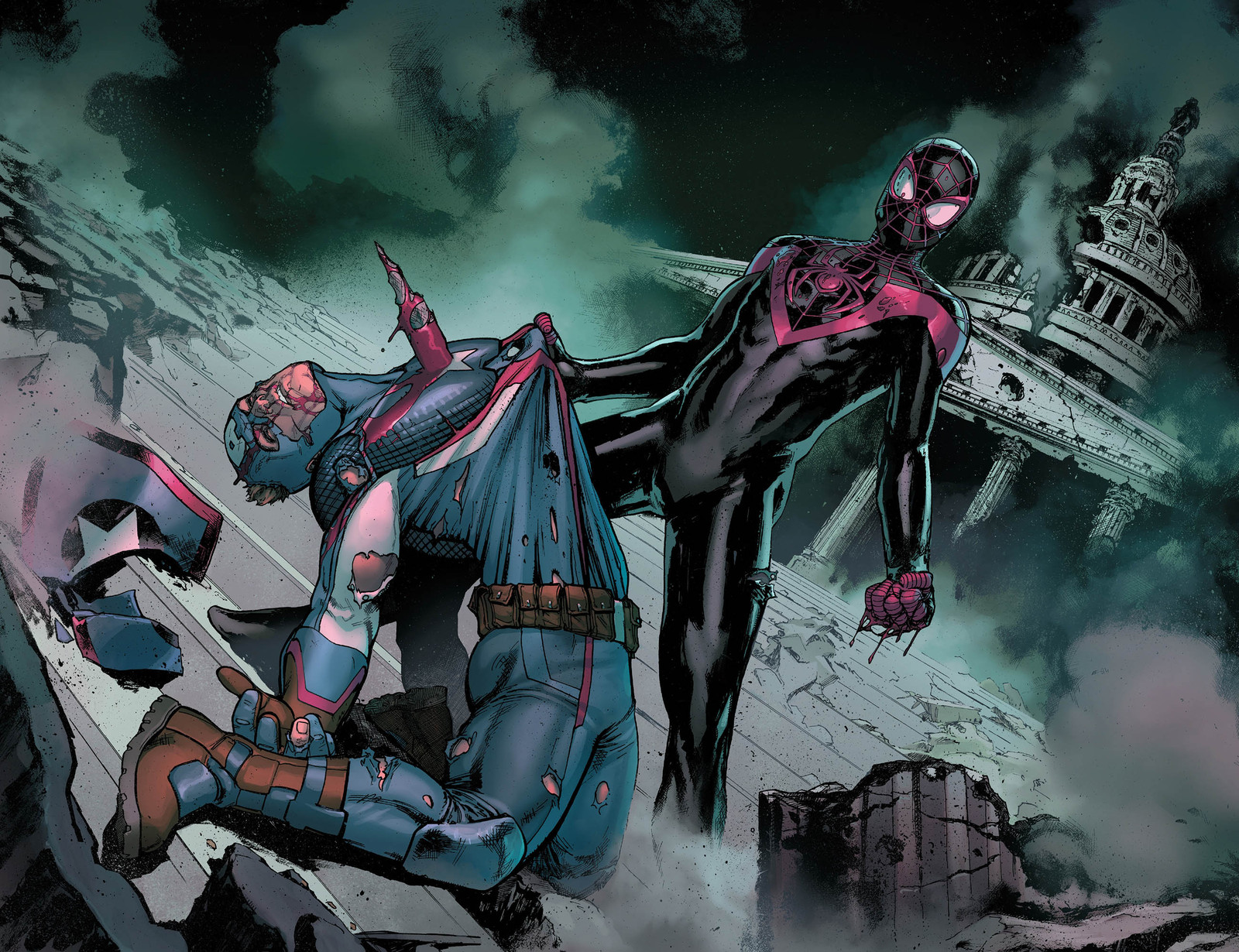 The end is near - Marvel, Comics, Hydra, Captain America, Steve Rogers, Spiderman, Miles Morales, Longpost