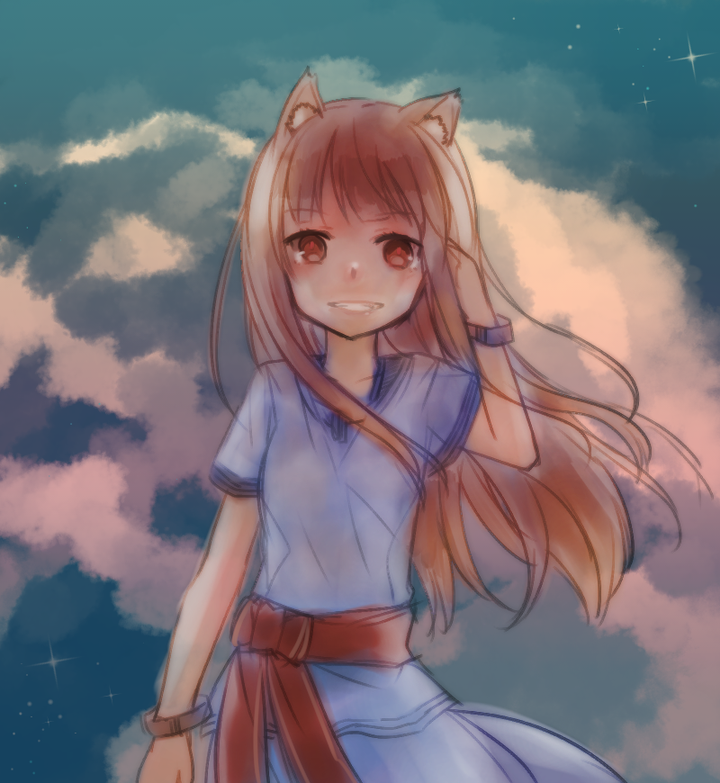 Horo / Holo - Anime art, Anime, Spice and Wolf, Horo holo, Holo