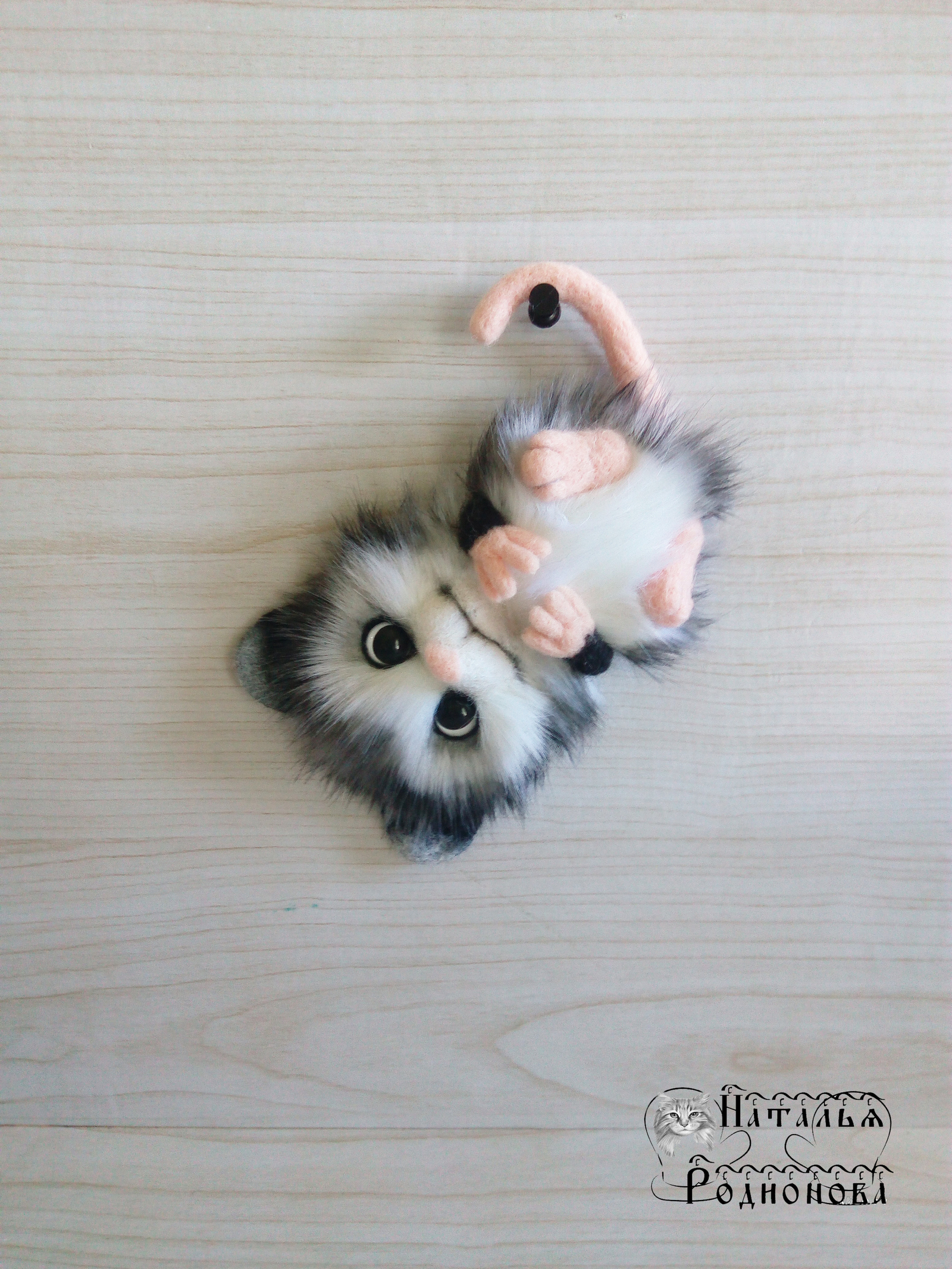 Brooch possum - My, , Brooch, , Handmade, , , Longpost