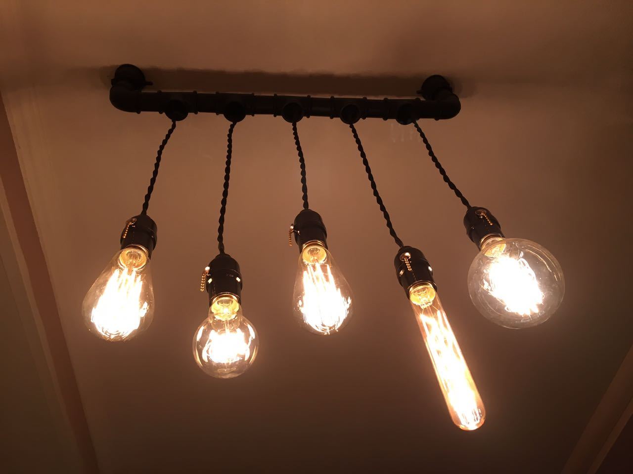 When a girl has nothing to do - My, Chandelier, Handmade, Retro, Loft, Longpost