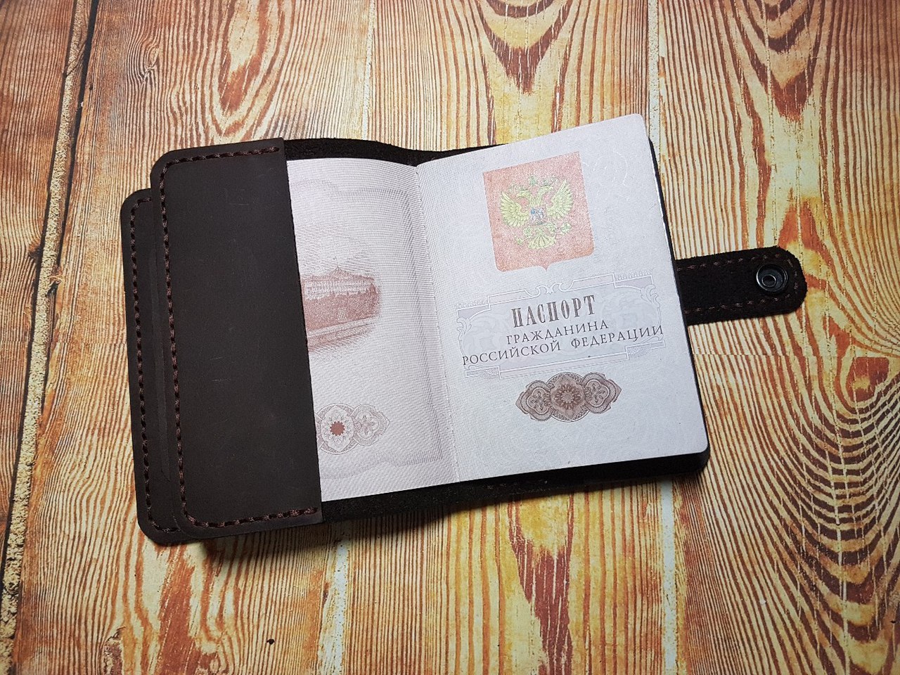 Cover car documents + passport - My, Leather, Handmade, Leather, The passport, Documentation, Auto, Longpost