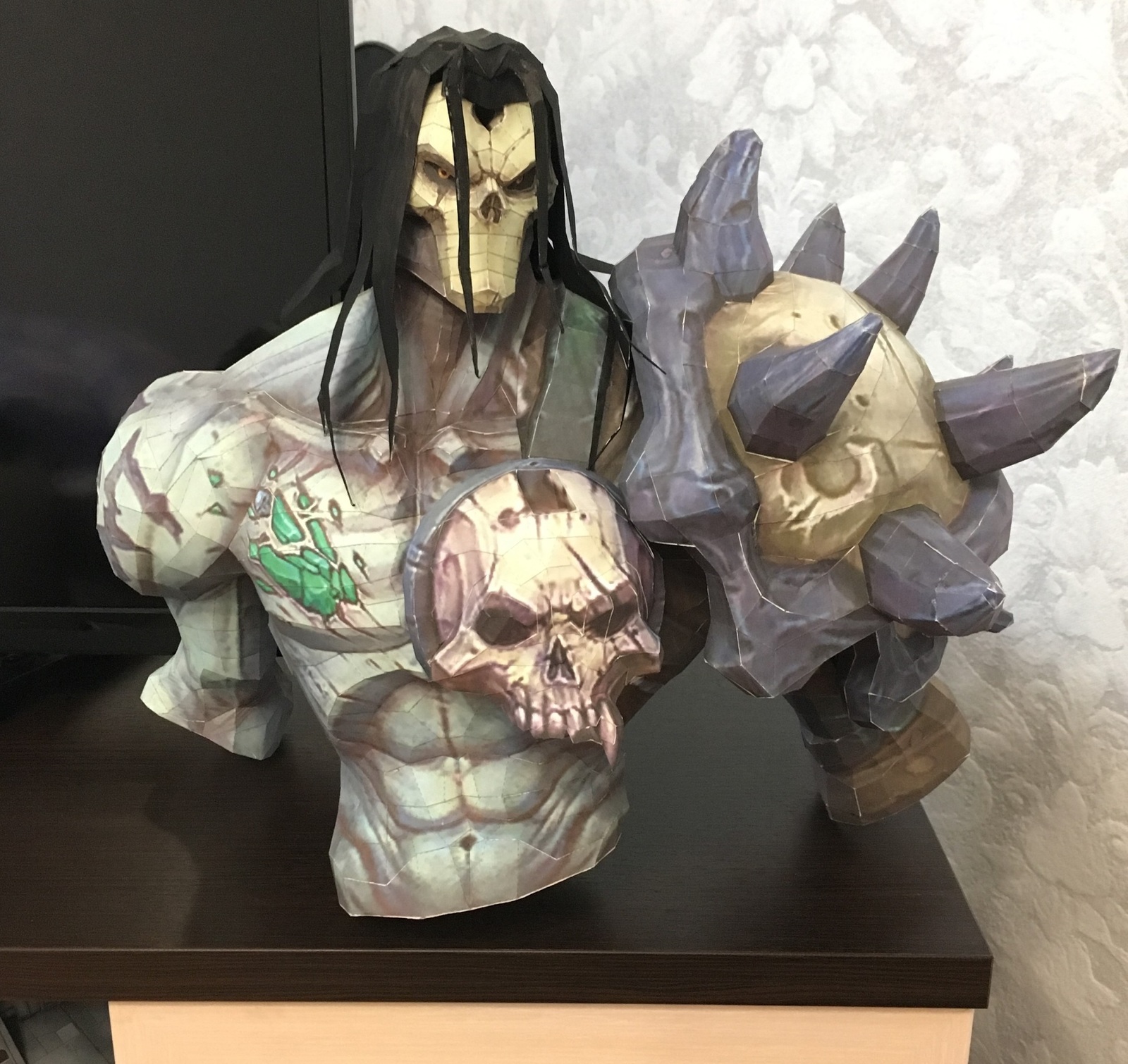 Бюст Смерти из Darksiders 2 листай дальше) - Моё, Darksiders 2, Papercraft