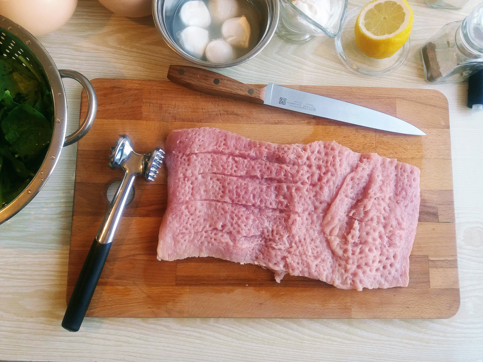 Рулет из Свинины со Шпинатом и не только. - Моё, Мясо, Свинина, Рецепт, Фоторецепт, Еда, Кулинария, Длиннопост, Недокулинар