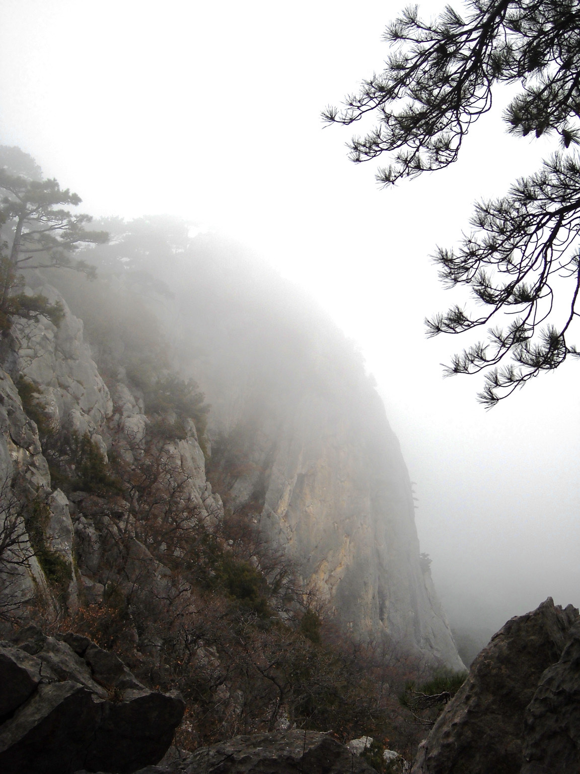 Mountain landscape - My, The photo, Landscape, The mountains, Fog