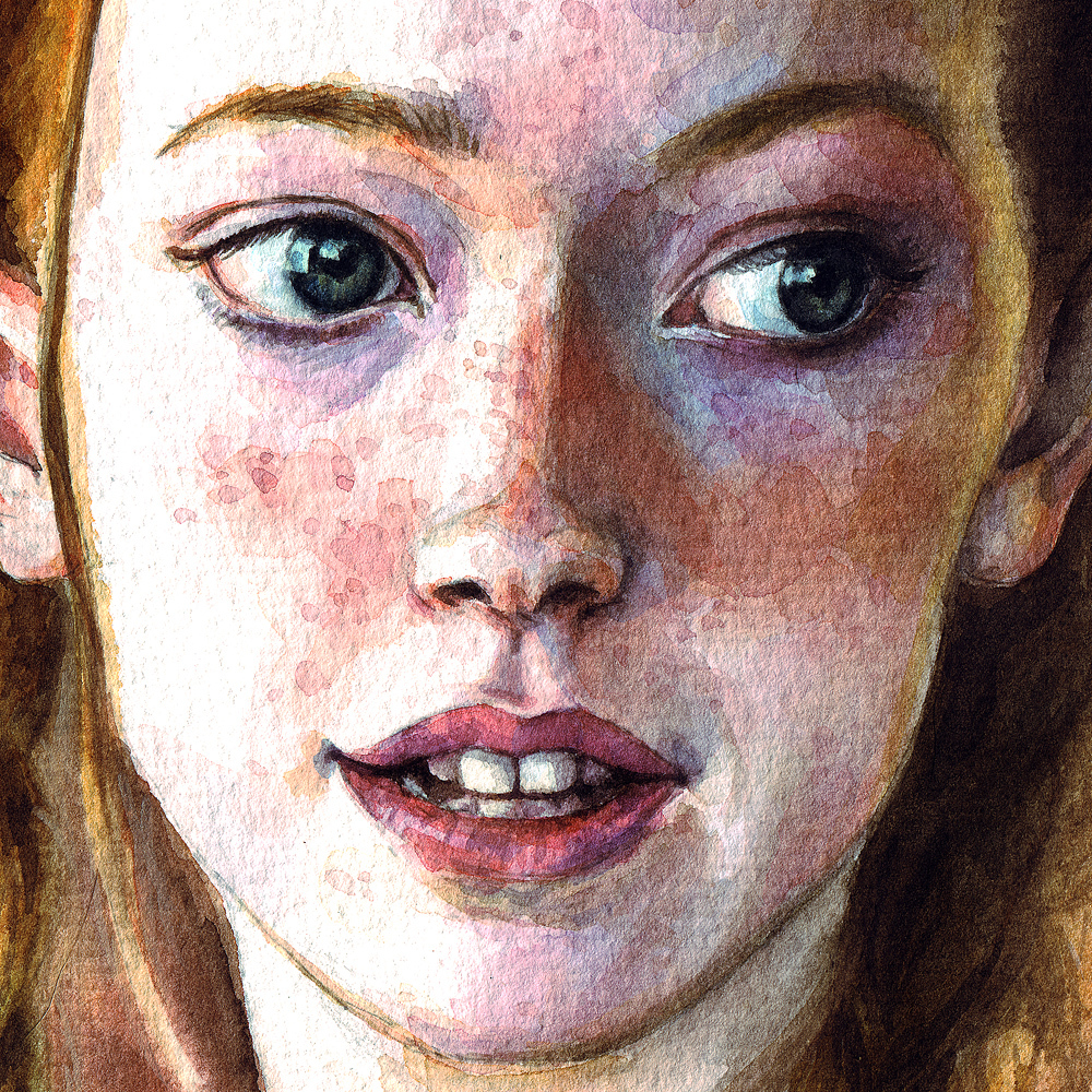 Anne with an E - My, Watercolor, Portrait, Drawing, Redheads