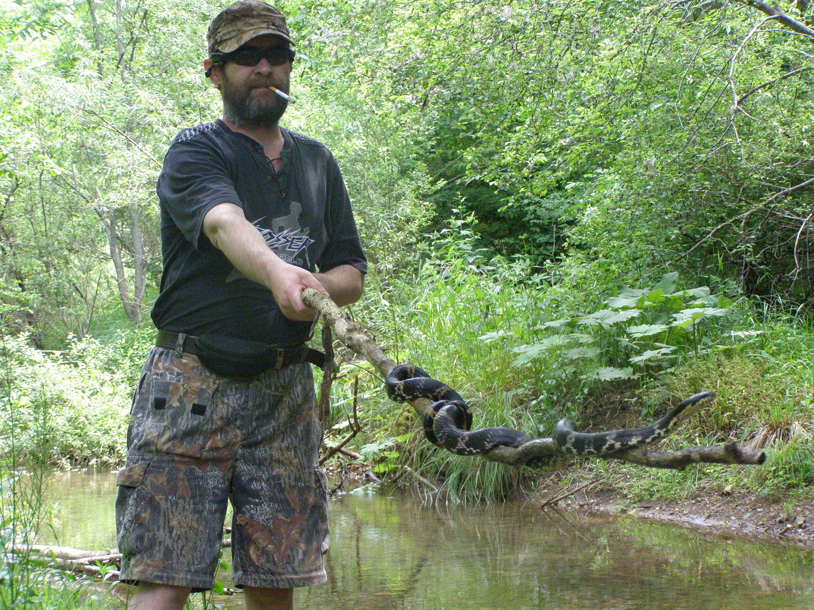 snake charmer - Primorsky Krai, River, Skid