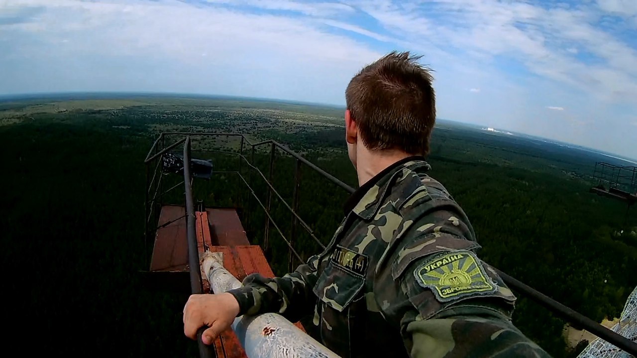 At the age of 15, he was an illegal immigrant in Pripyat and climbed the Duga (ZGRLS Duga) - My, The photo, Pripyat, Chernobyl, Chernobyl, Radiation, Pupils, GoPRO, Stalker, Longpost