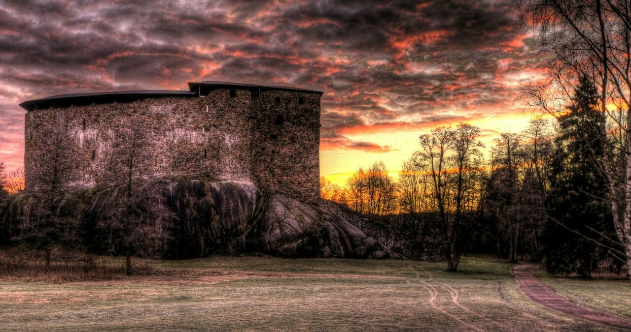 Medieval castle - My, HDR, Fantasy, Lock, Finland, The photo, Historical reconstruction, Story