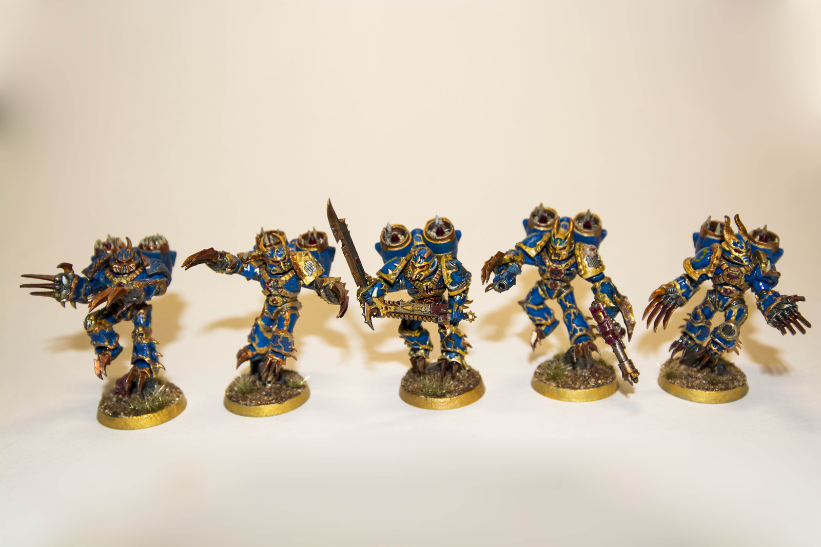 Thousand Sons Warp Talon squad - Моё, Warhammer 40k, Wh miniatures, Хаос, Thousand Sons, Миниатюра, Роспись, Хобби, Длиннопост