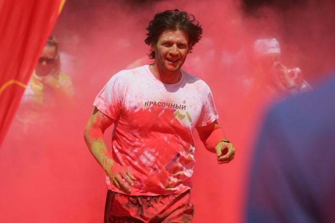 Colorful run. - Color Run, Marathon, Moscow, Luzhniki, , People, Weekend, A selection, Longpost