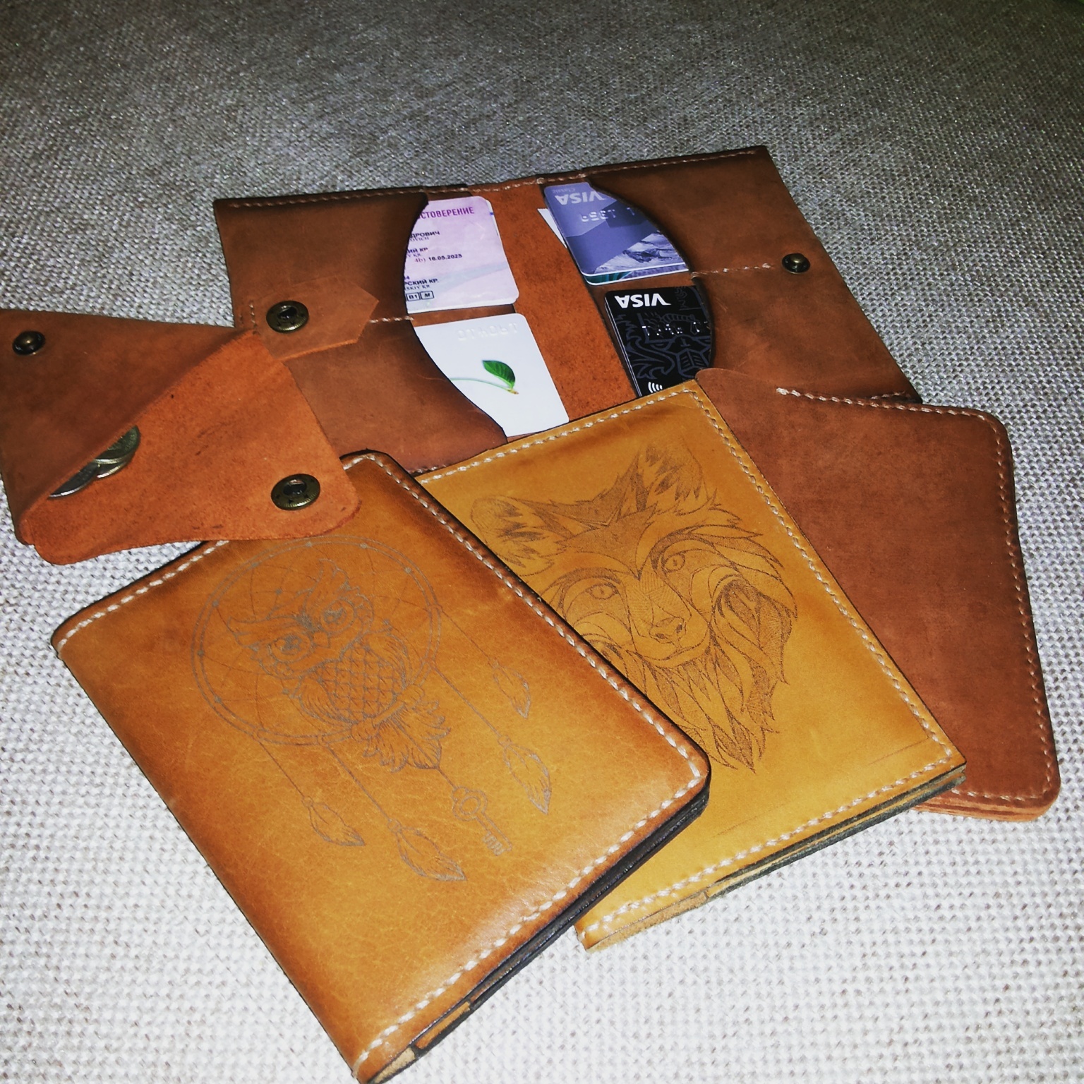 A little handshake - My, Leather, Leather products, , Leather craft, Longpost, Workshop