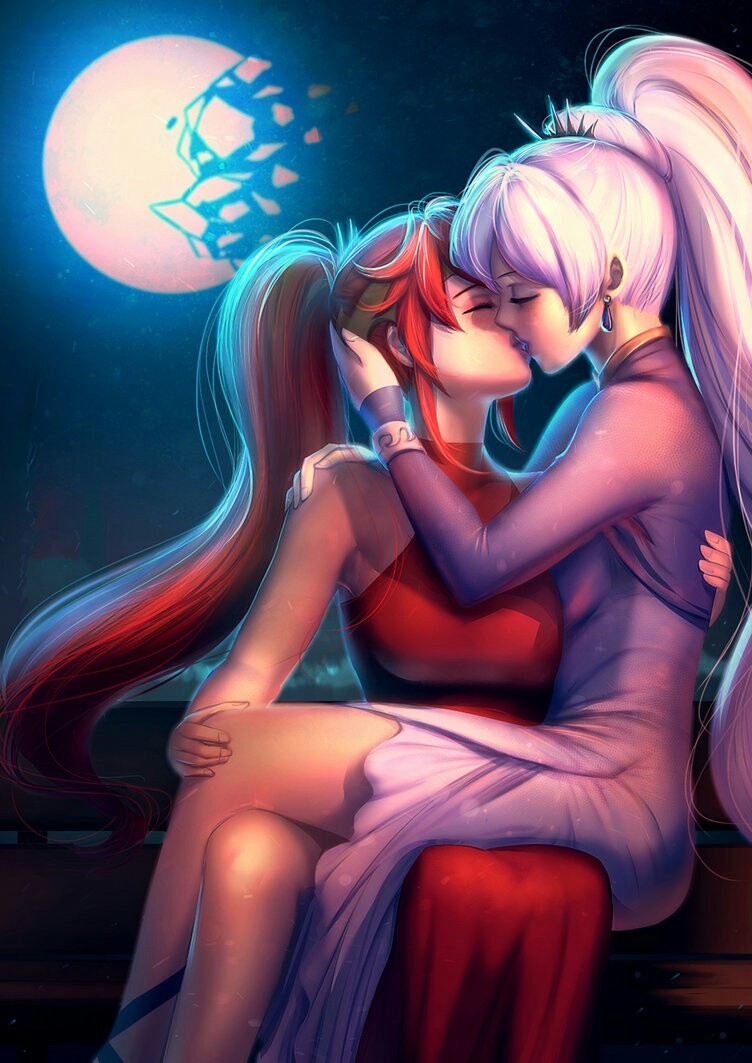 Грех в ночи. - RWBY, Аниме, Не аниме, Pyrrha nikos, Weiss Schnee