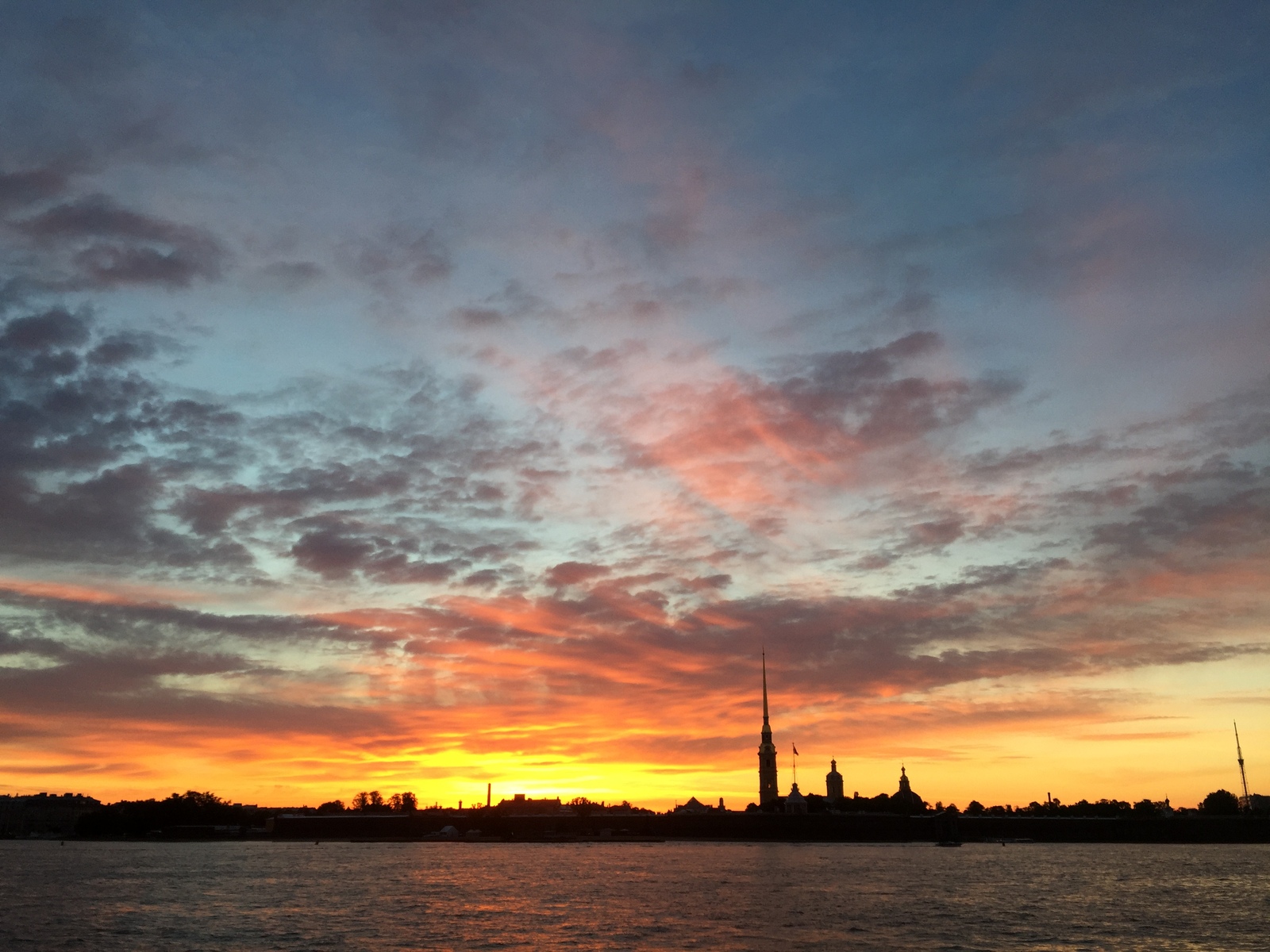 Sunset in St. Petersburg - My, Saint Petersburg, Sunset