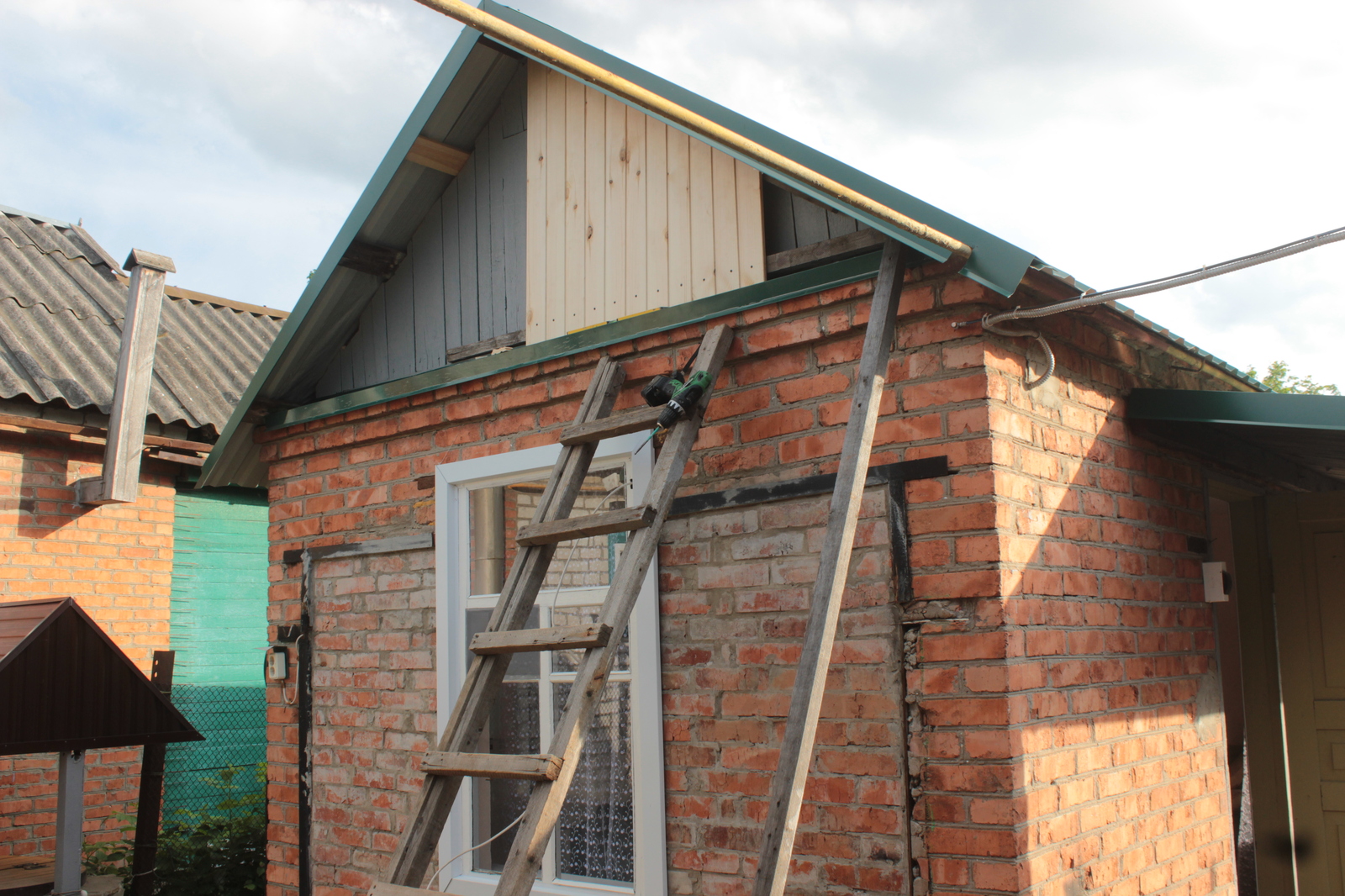 Converting a garage into a summer kitchen. - My, Repair, Garage, Kitchen, Building, Longpost