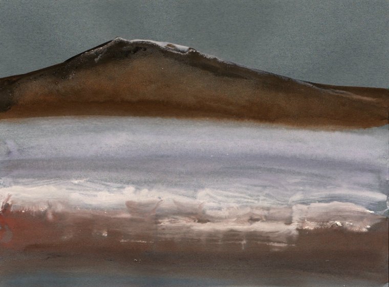 Sea & mountains - , , Sea, The mountains, Watercolor, Gouache, Photoshop, Longpost