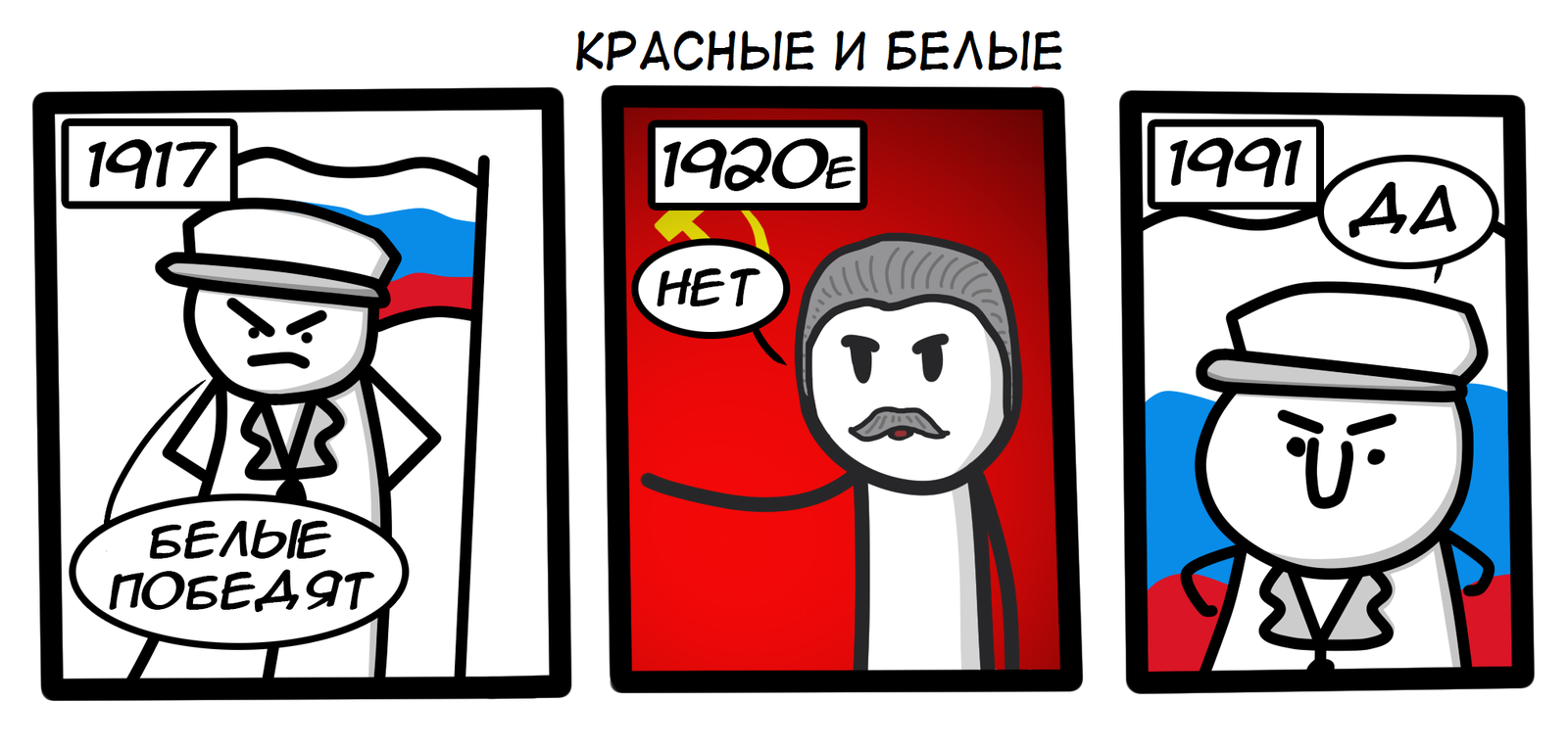 Red and White. - My, Comics, Politics, the USSR, Stalin, Story, История России