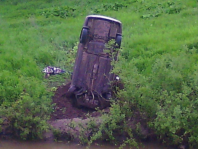 The driver flew the car across the river and died - Road accident, Extreme, Trick, , Death, Fatal outcome, Do not repeat, Darwin Prize