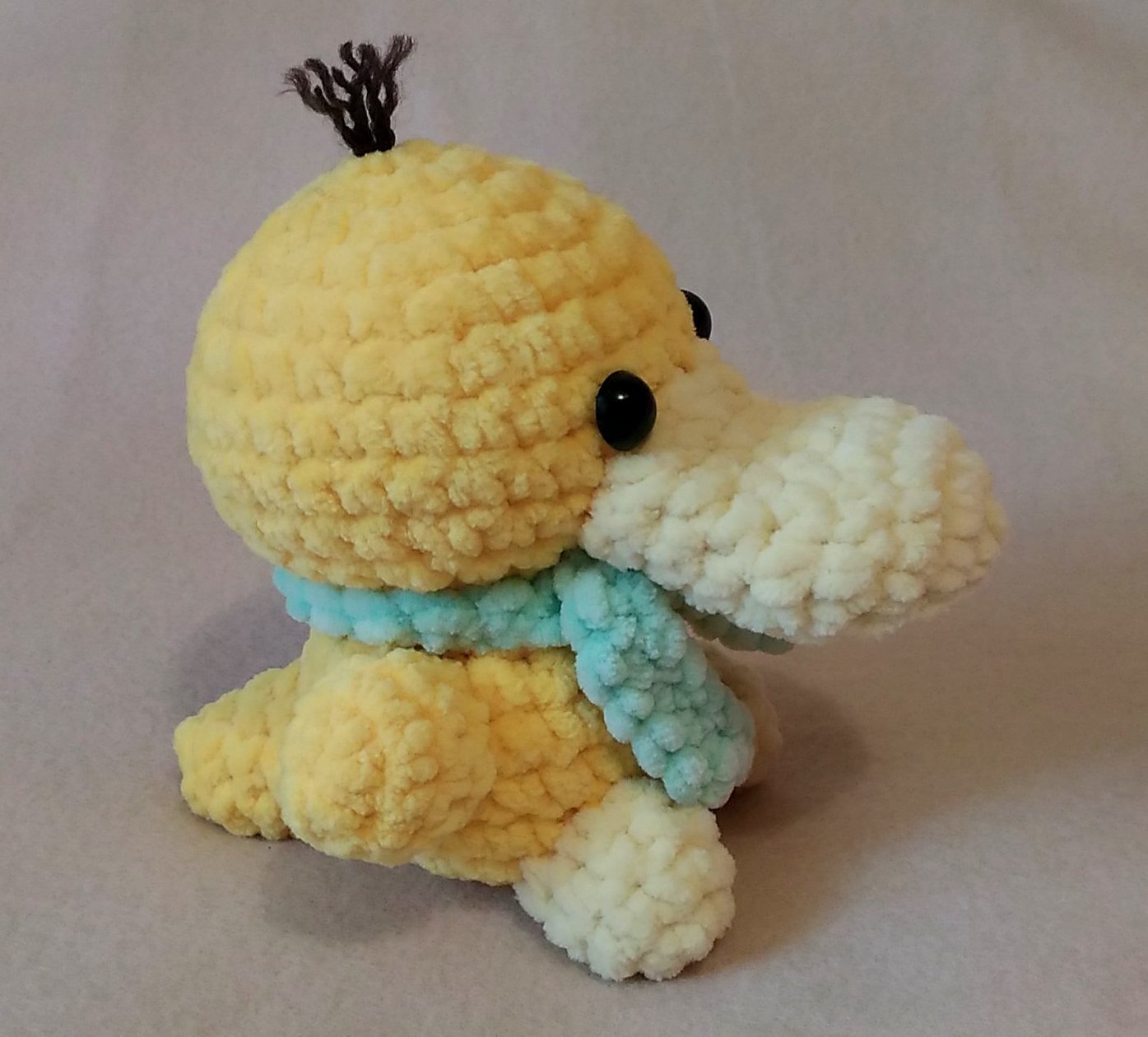 Duck PsyDuck - My, Amigurumi, Pokemon, Crochet, Soft toy