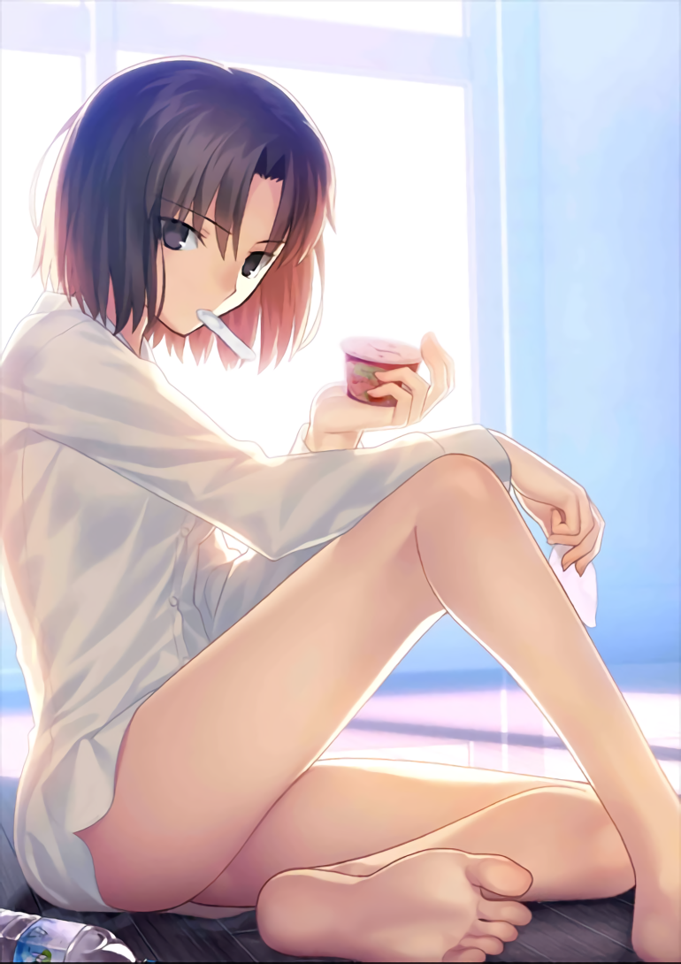 Morning... - Anime, Anime art, Chan, Art, Kara no kyoukai, Ryougi shiki