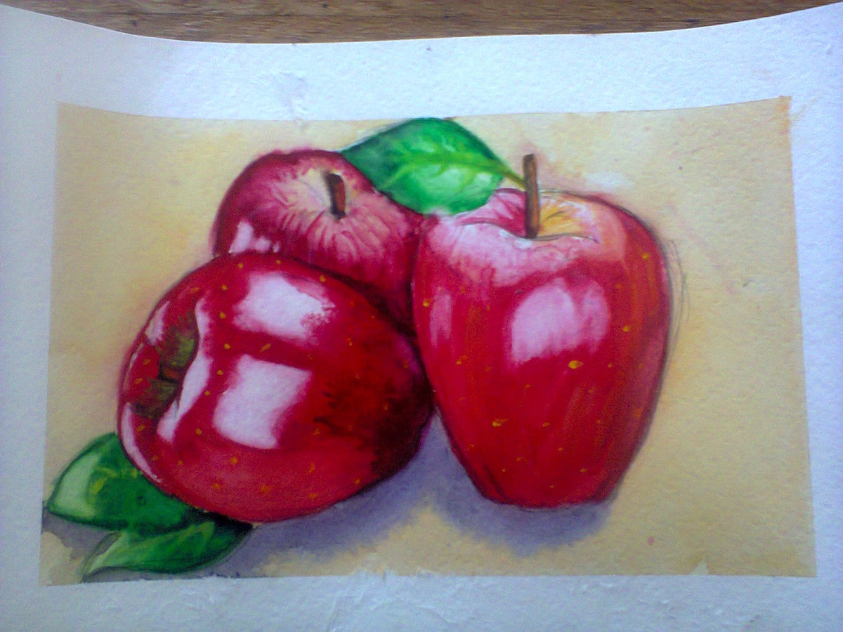 Etude - My, Etude, Apples, Watercolor