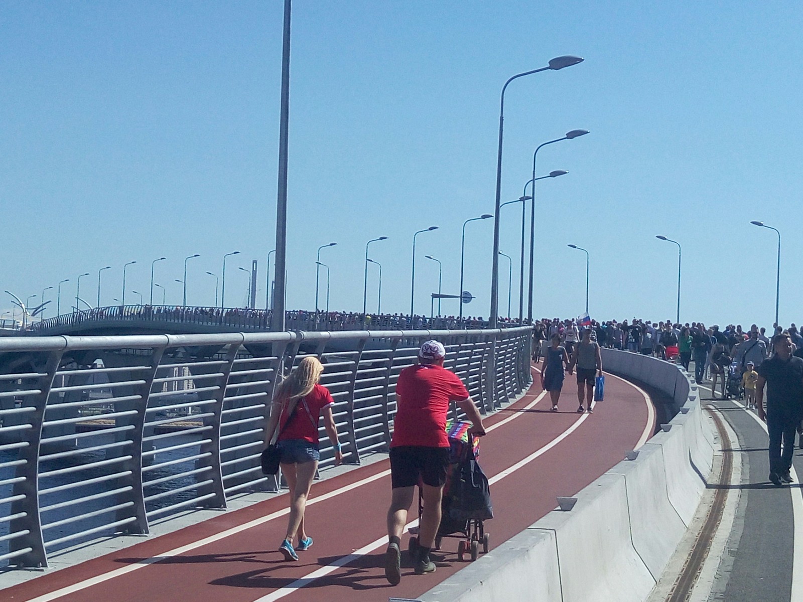 On the way to the zenith arena - My, A bike, Bike path, Gazprom arena