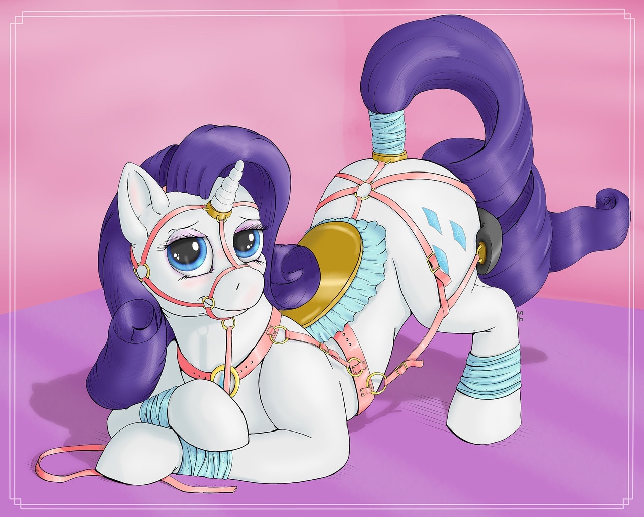 Bridles, bridles, saddles and more... - NSFW, My little pony, MLP Edge, MLP Suggestive, Original character, Rarity, BDSM, Longpost