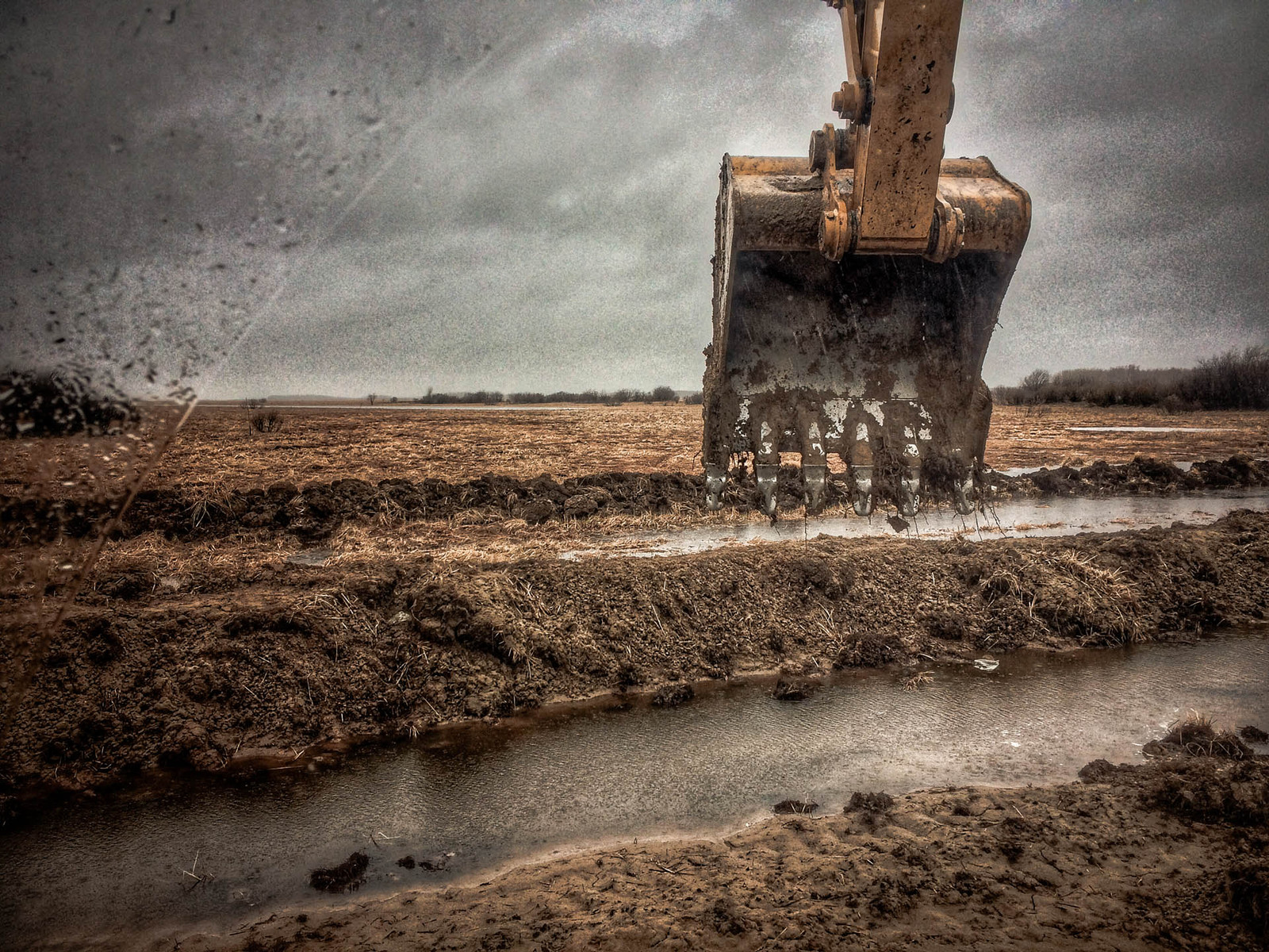 Everyday life of a tractor driver. - My, Work, Excavator, Caterpillar, North, Longpost