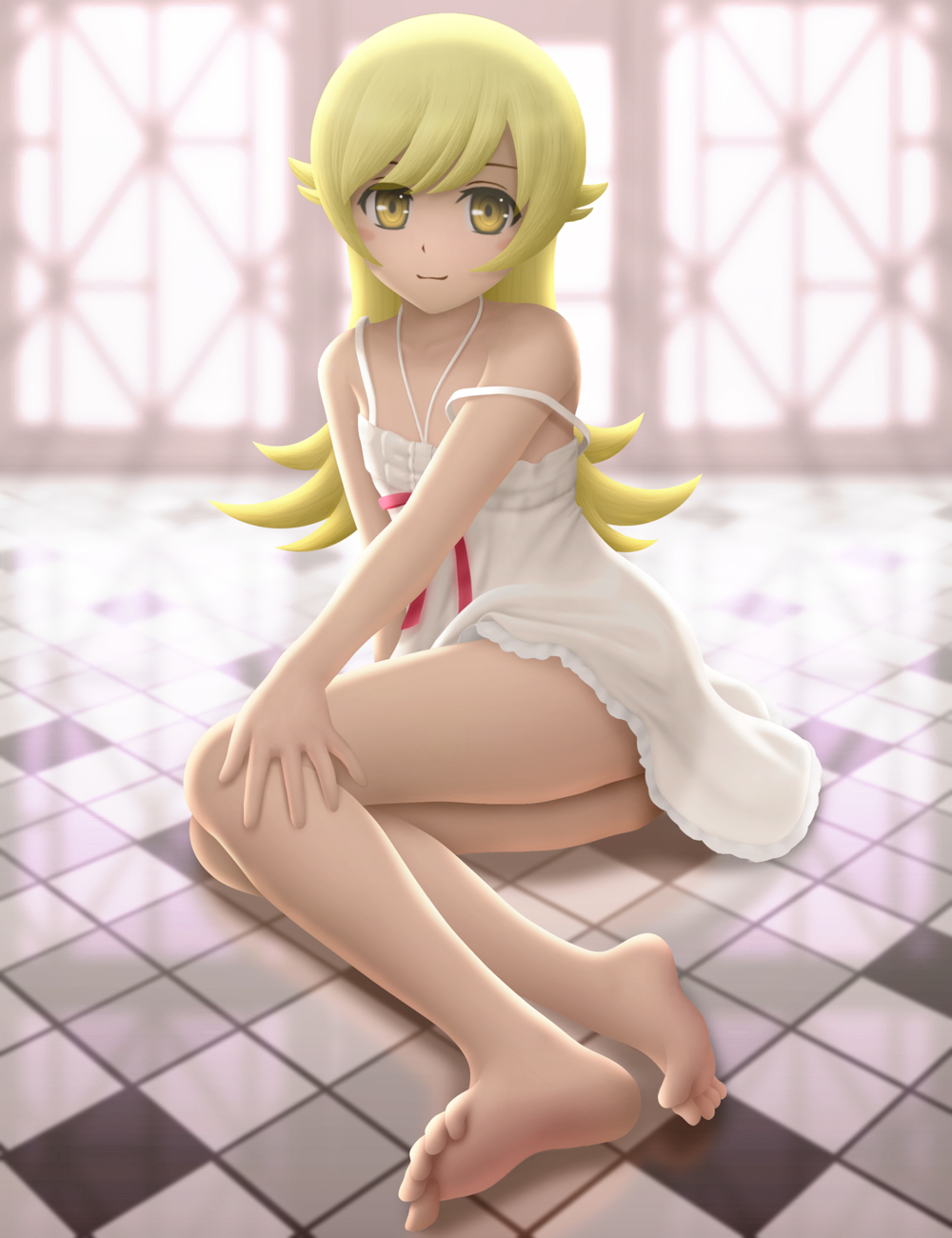 You can’t hide a woman in a child’s body ... a look will give out) - Anime, Anime art, Shinobu oshino, Monogatari series, Art, Siraha