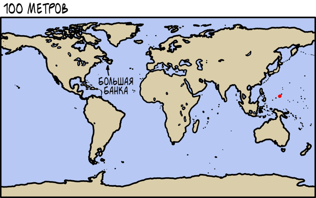 Осушение океанов - XKCD, Океан, Суша, Длиннопост