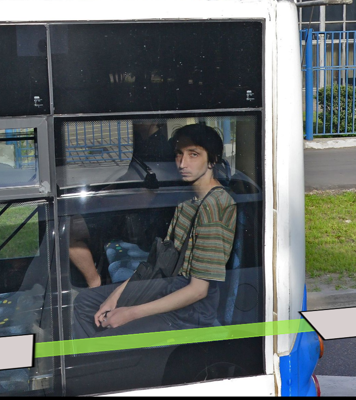 Sad... - My, Bus, Sadness, Face, Strange people, Панорама, Yandex maps, The photo, A life