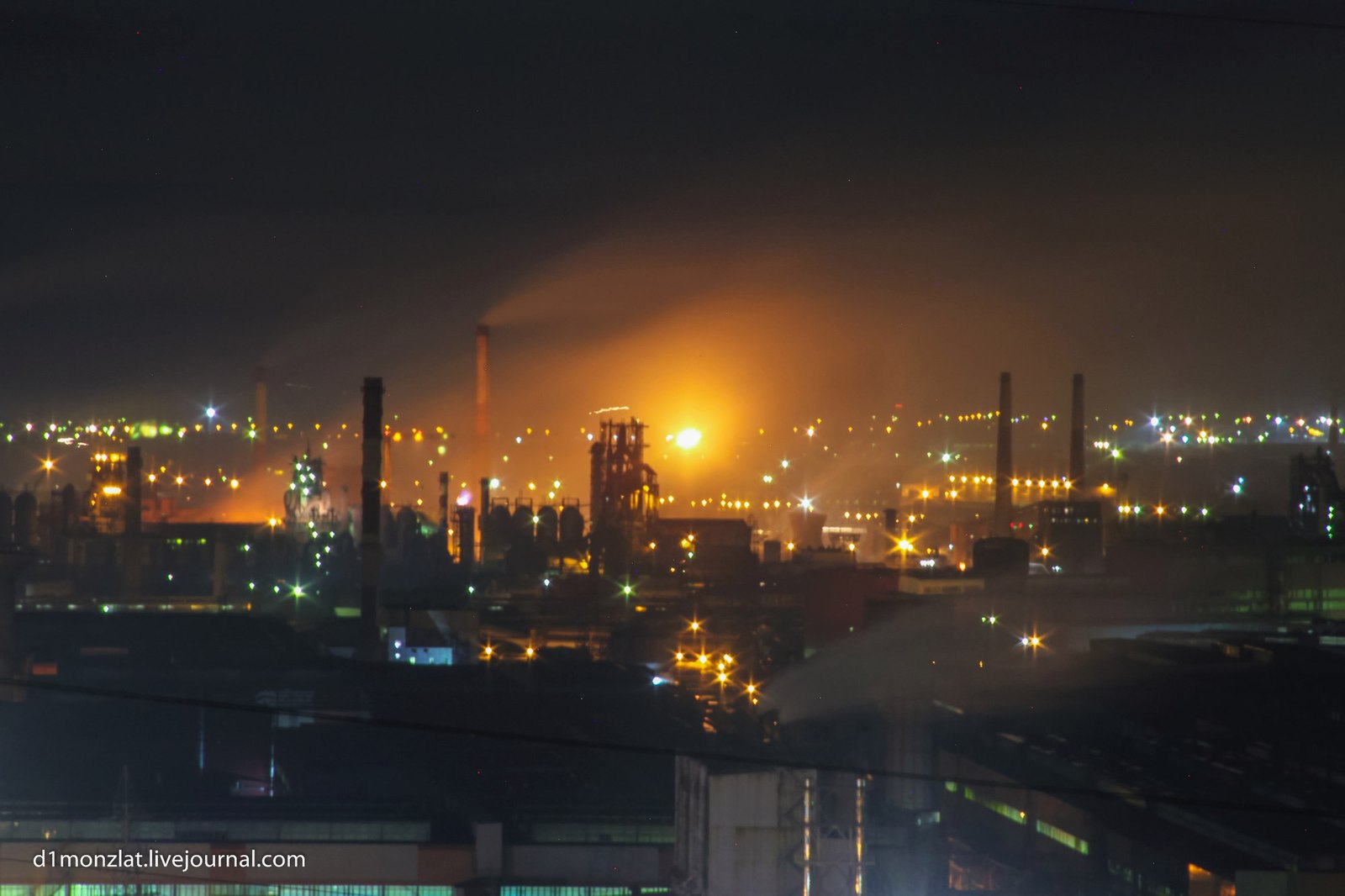 Night Magnitogorsk - My, Chelyabinsk region, Southern Urals, Magnitogorsk, Night, Longpost