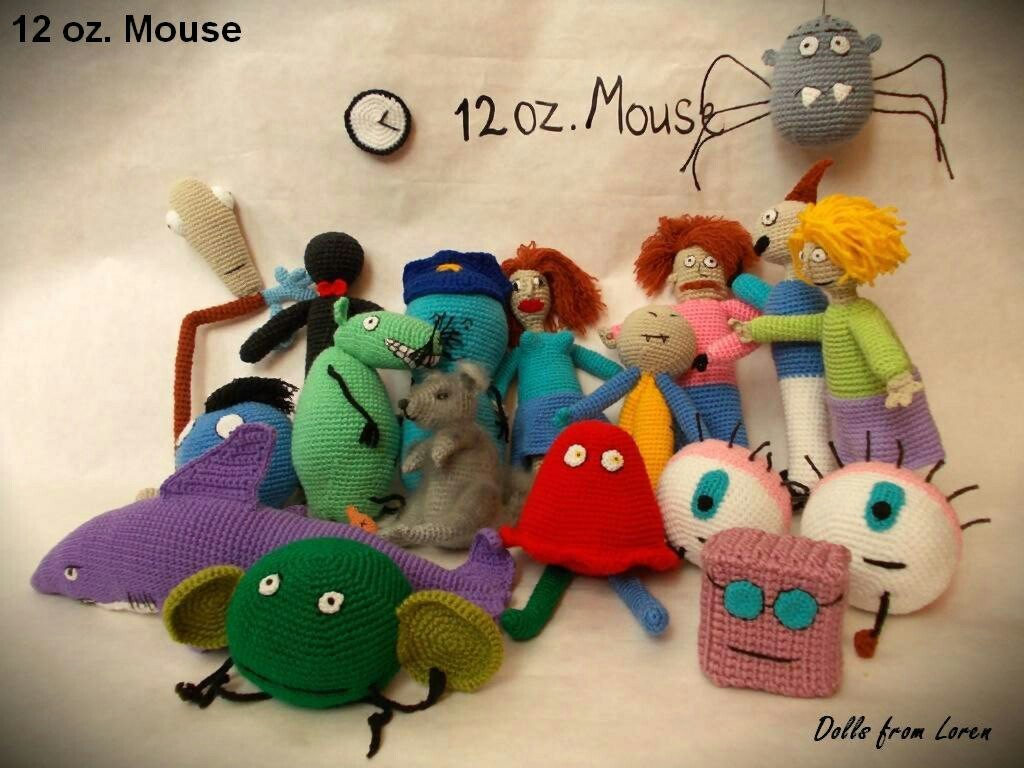 12 oz. Mouse - Моё, Поллитровая мышь, 12 oz mouse, Вязаные игрушки, Длиннопост