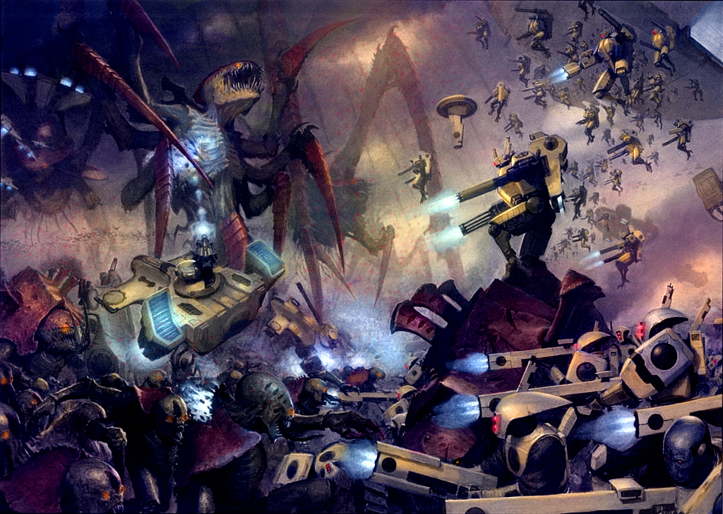 Tau vs. Tyranids - Tyranids, Warhammer 40k, Tau