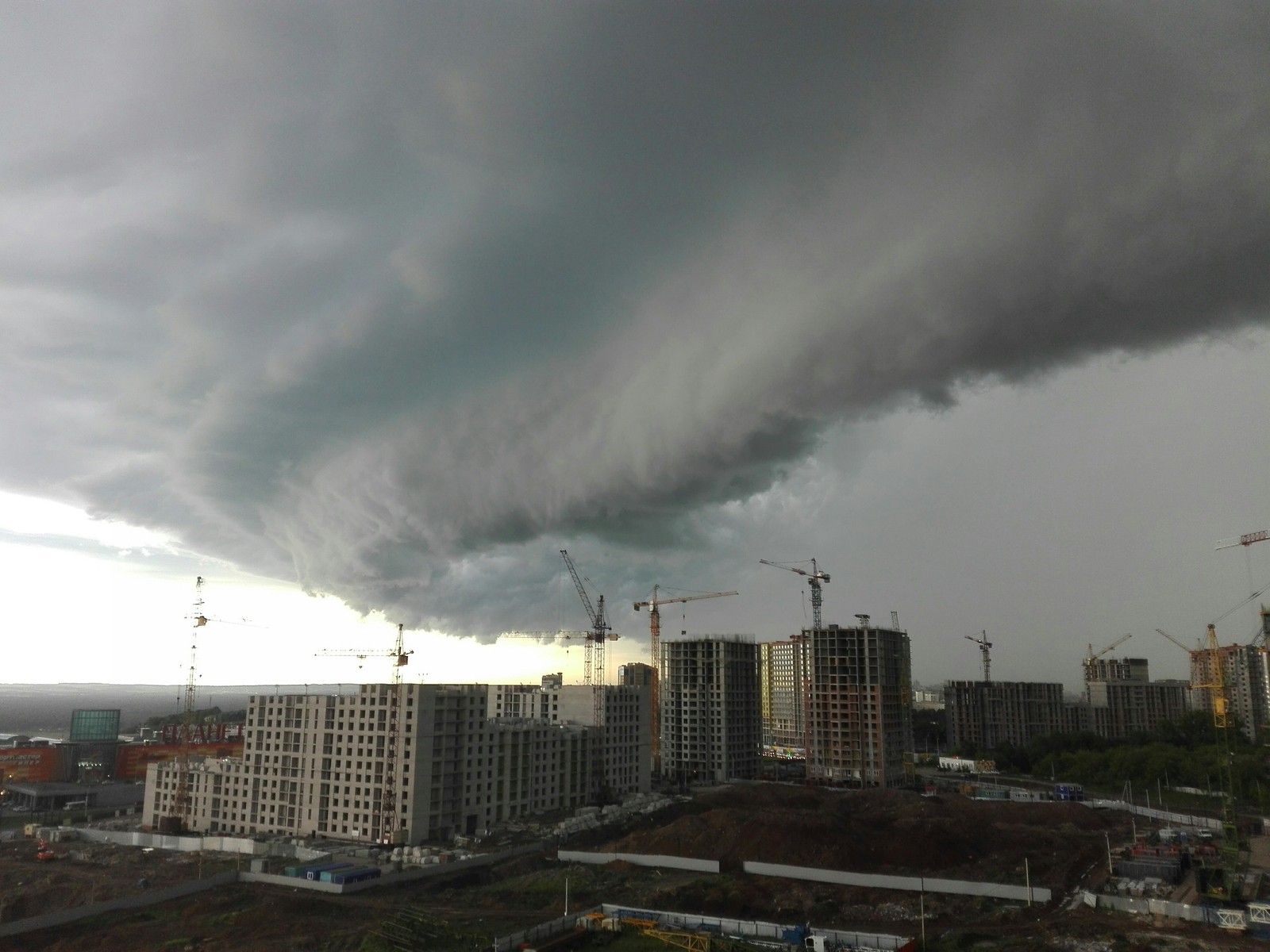 Weather in Bashkortostan - My, Bad weather, Rain, Storm, Hail