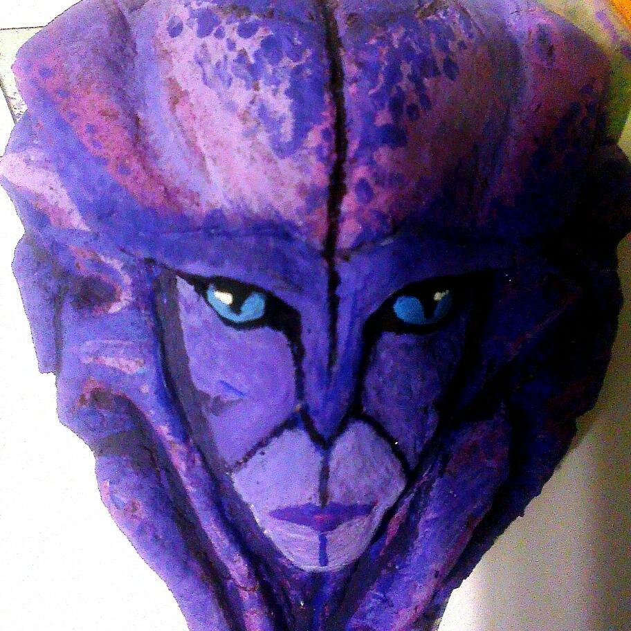 Mass effect andromeda : Jaal ama darav from salt dough)) the first work from this material) - My, Mass Effect: Andromeda, , Salted dough, Лепка, Mass effect, Longpost