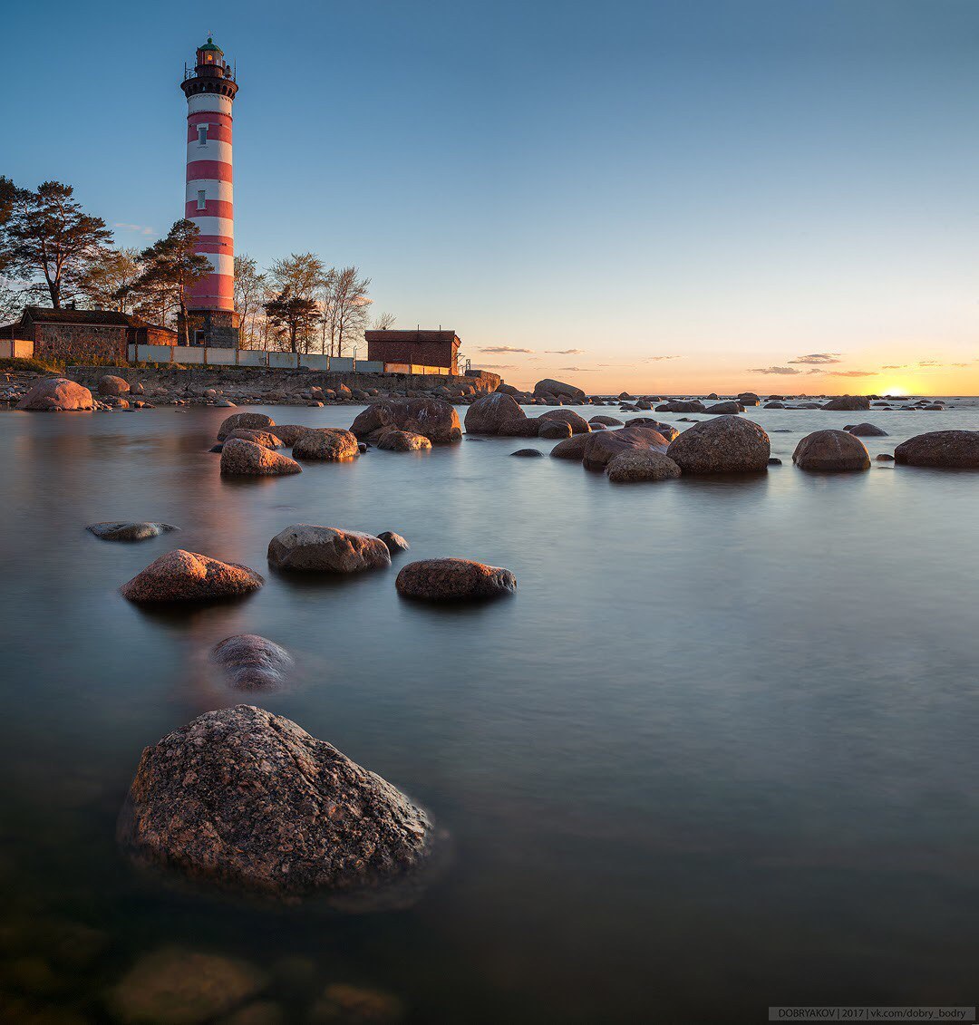 Shepelevsky lighthouse - My, The photo, Landscape, Lighthouse, Sea, Sunset