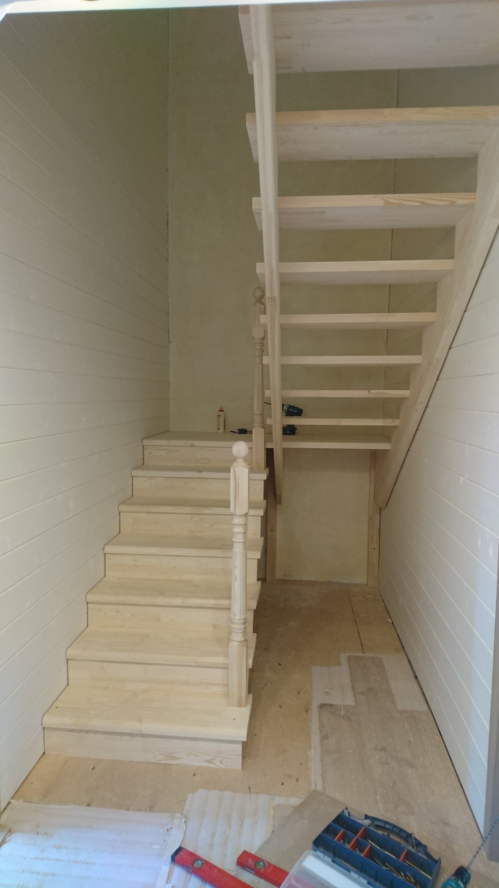 Pine type staircase - Pine, Stairs, House, Interior, Finishing, Longpost