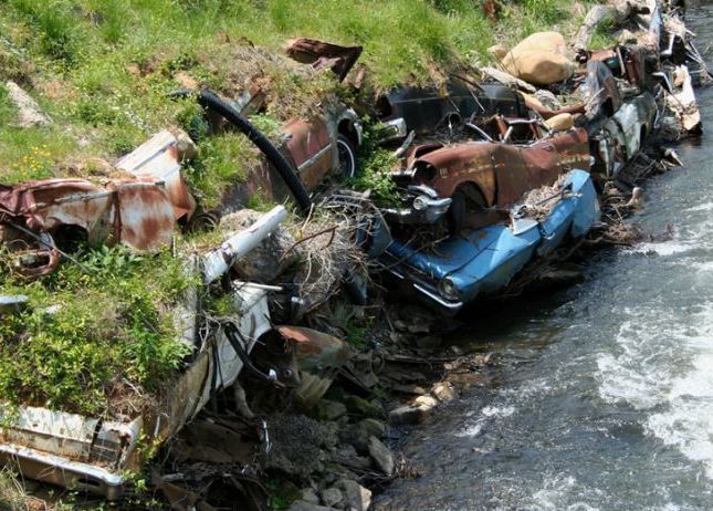 Coastal fortifications from rare cars (USA, Detroit). - USA, Detroit, Abandoned, A world without people, Longpost