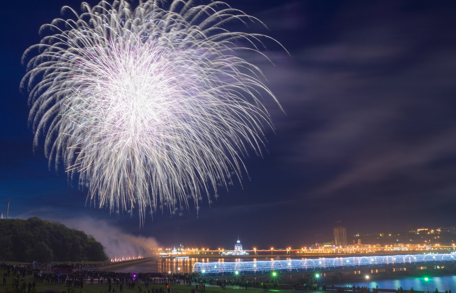 Republic Day - My, Firework, Fireworks, Cheboksary, Republic Day, The Imperial March, Chuvashia, Bouquet of Chuvashia, Longpost