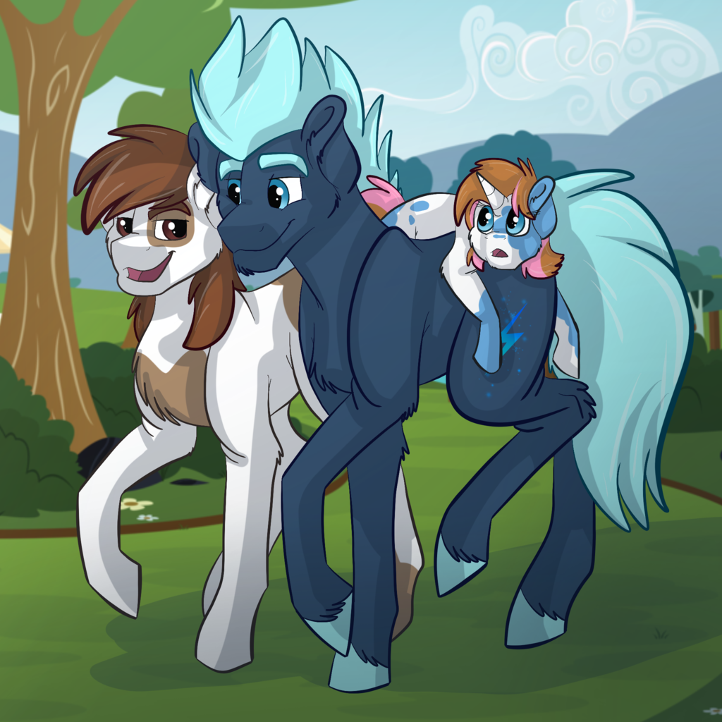 Family Walk - Shipping, Art, , Pipsqueak, Magical gay spawn, MLP gay, My little pony