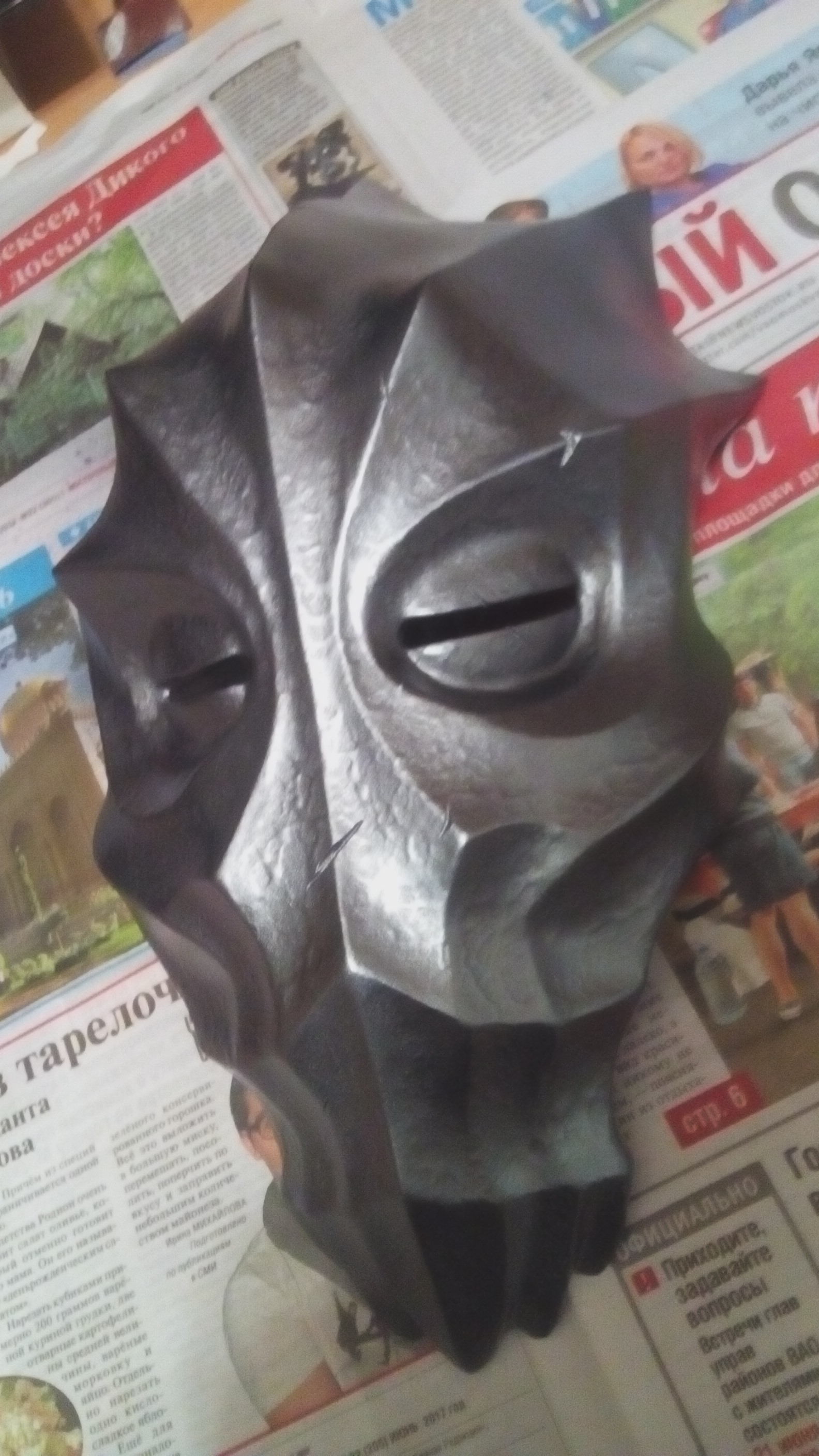 My hobby or what I spend my free time on - My, Hobby, Craft, Mask, With your own hands, Longpost, Manufacturing, Skyrim